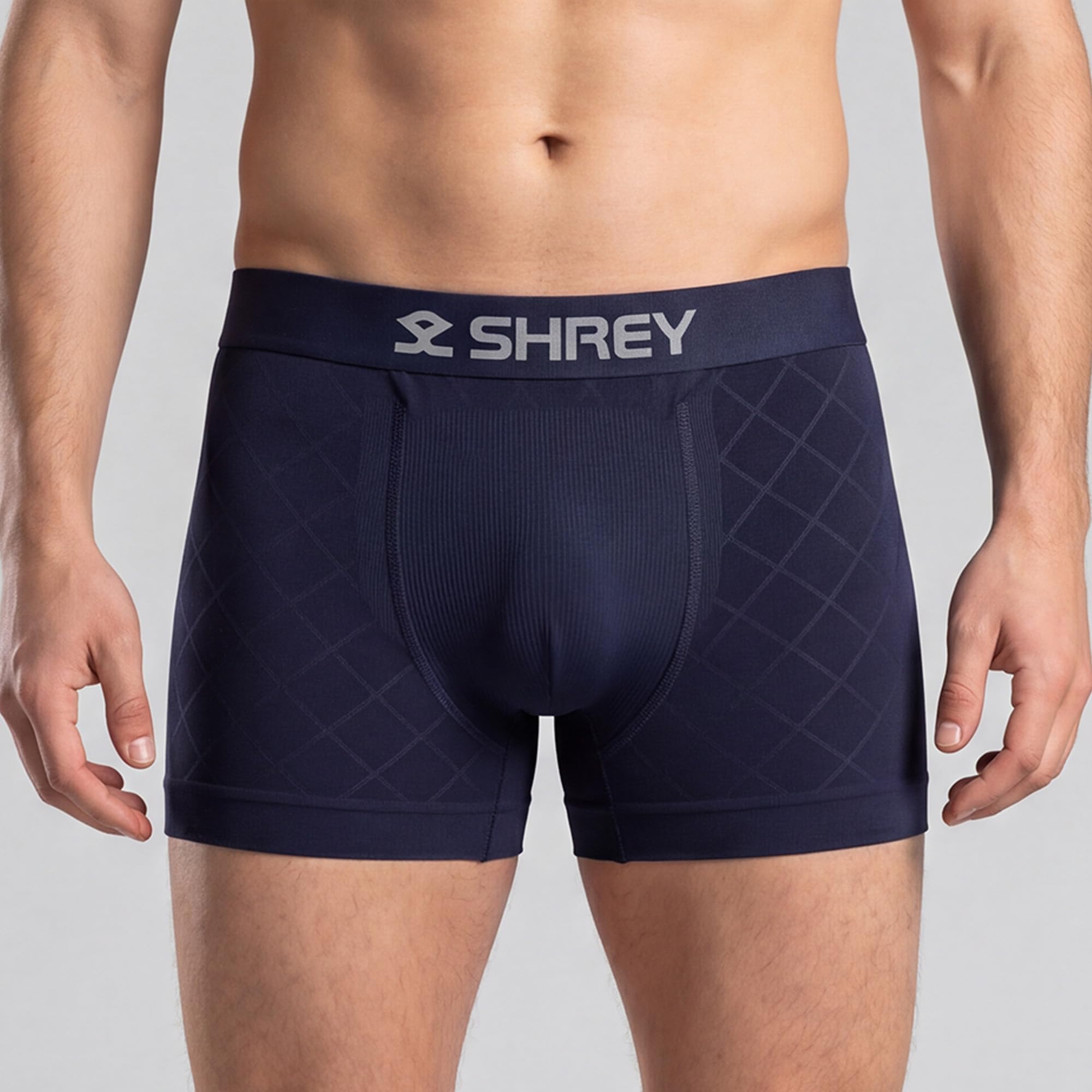 SHREY Athletic Supporter Trunk for Men's Navy Blue-image-9