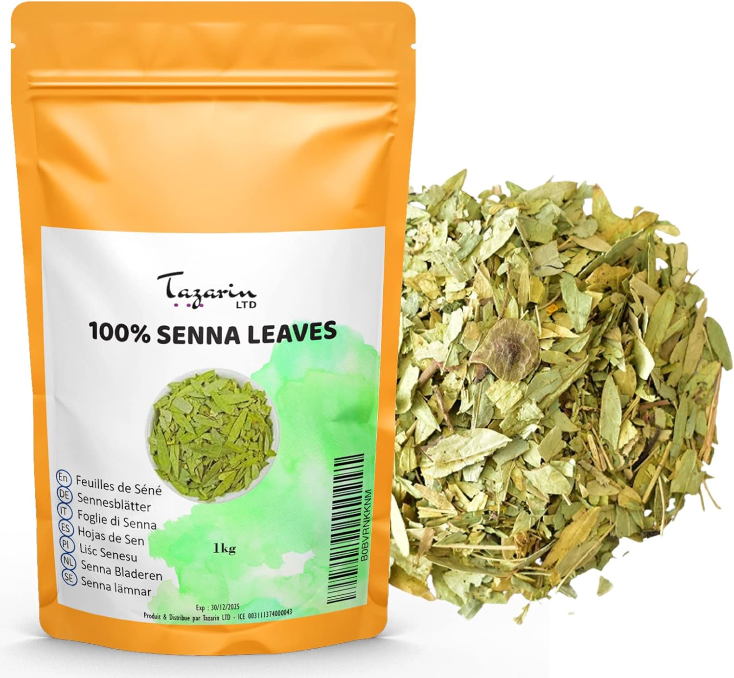 1 kg sénée-bladeren – krachtig reinigend, natuurlijk laxeermiddel – bevordert de darmverdringing en de reiniging van de dikke darm – Detox Teesane
