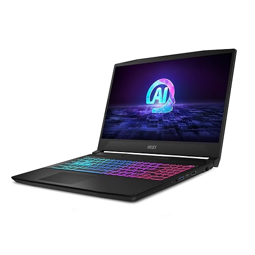 MSI Katana A15 AI B8VF-610XES – Laptop 15.6 Inches (Ryzen 7 8845HS, RTX 4060, RAM 16GB, 1TB SSD, Free Two), Black, QWERTY Spanish Keyboard
