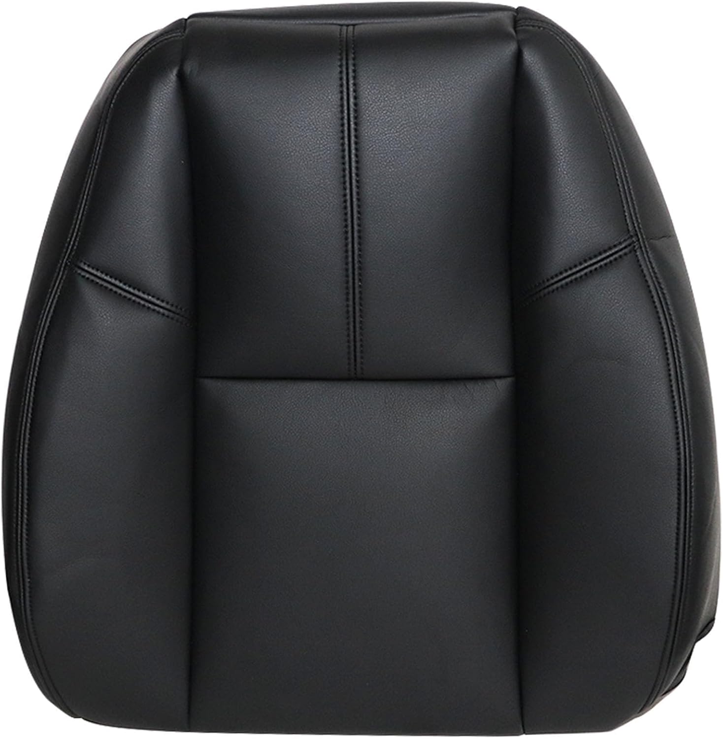 GXARTS Driver Or Passenger Side Top Lean Back Replacemen Leather Seat Cover Black #193 Compatible with Chevy Silverado Suburban Avalanche Tahoe GMC Sierra Yukon 2007 2008 2009 2010 2012 2013 2014