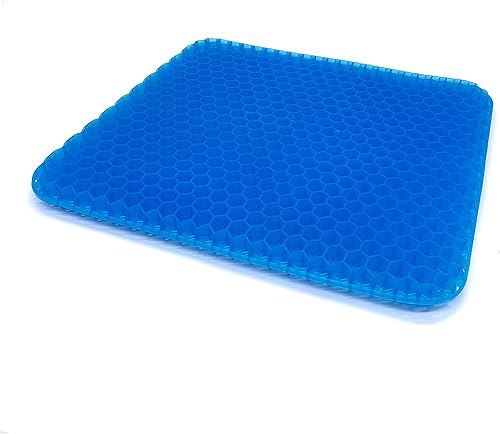 Miniatura 3 de Jaegvida Cojín de silicona para asiento de huevo de gel transpirable con funda antideslizante para silla de oficina, automóvil y silla de ruedas