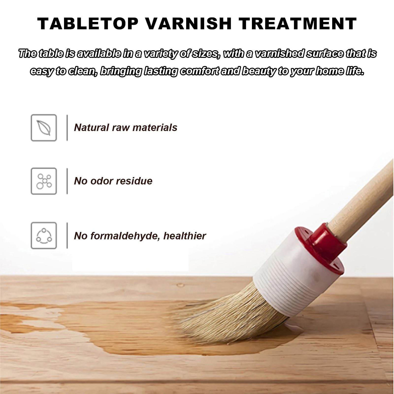 Table de bar murale en bois massif avec garde-corps - Table haute moderne pour cuisine et balcon