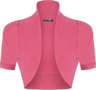 Amazon.co.uk: Women's Shrugs - Pink 