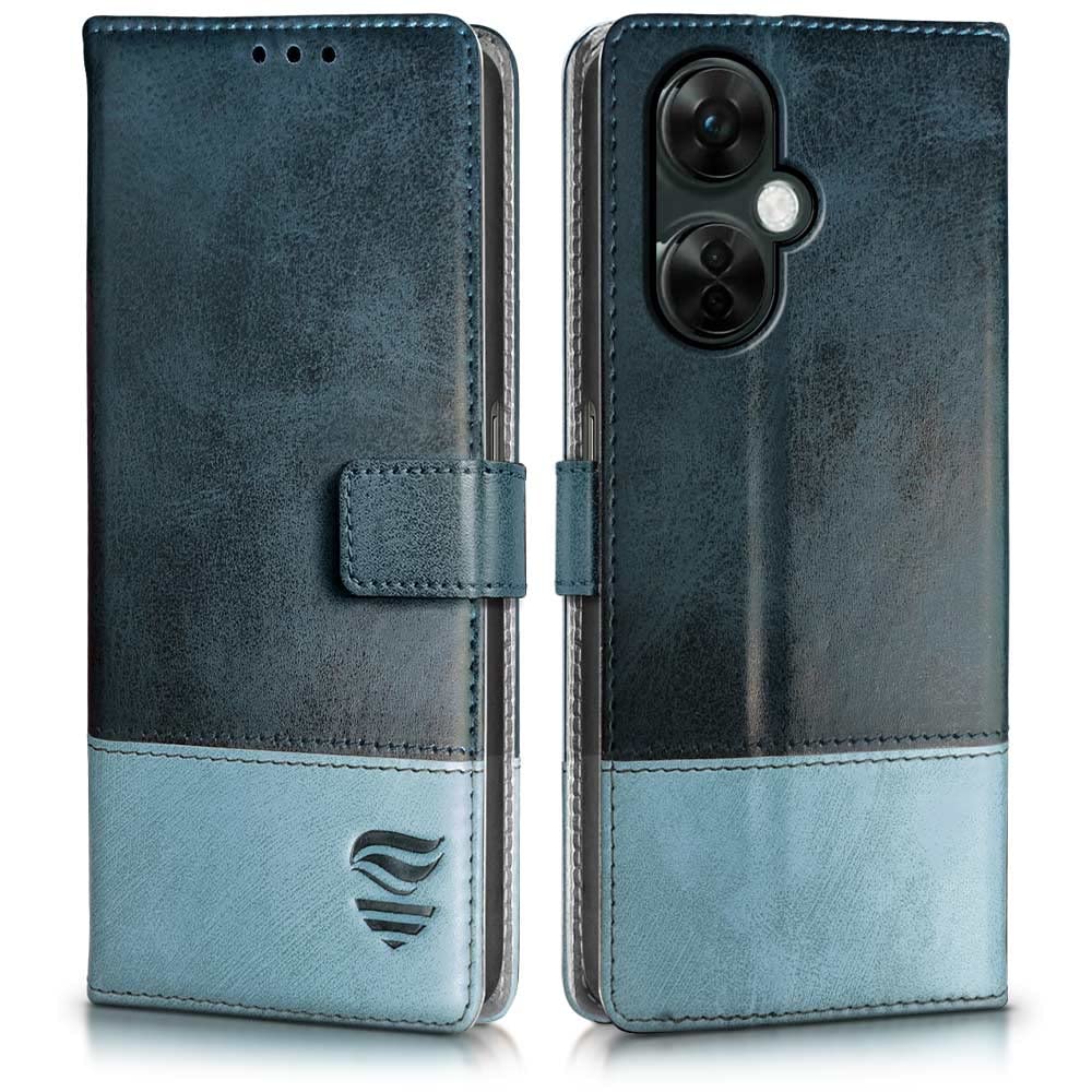 FLIPPED Vegan Leather Flip Cover For 1+ OnePlus Nord CE 3 Lite 5G| ShockProof with TPU Bumper & Kickstand | Card & Cash Pocket| Magnetic Closure Wallet Case Cover (Hand Stitched, Blue with Aquamarine) (B0C2D7CYTW) Amazon Price History, Amazon Price Tracker