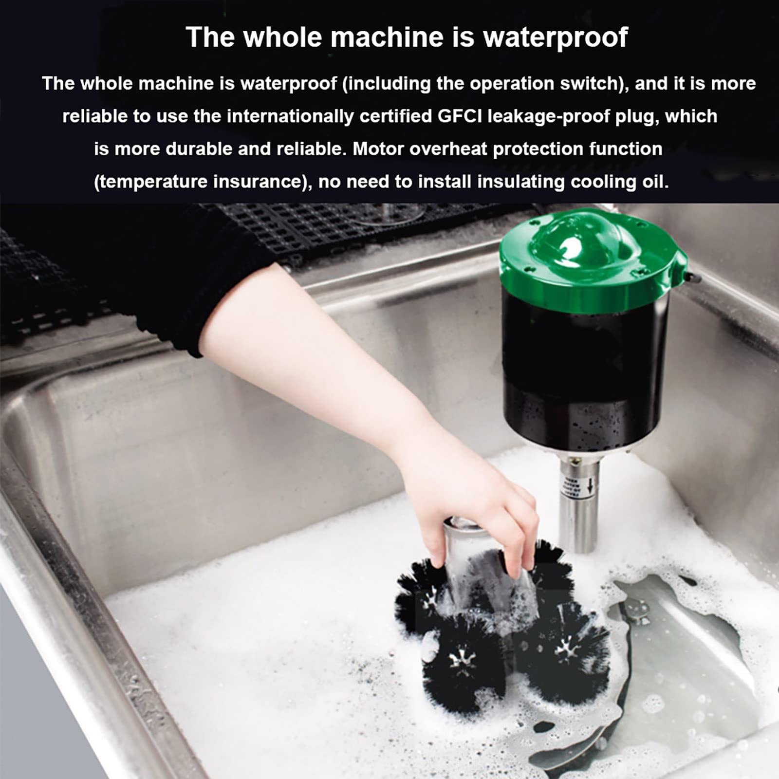 Machine À Laver Le Verre Automatique Commerciale avec 5 Brosses, Machine À Laver Électrique Verticale pour Hôtels, Entreprises De Location De Verrerie, Traiteurs, Bars, Restaurants