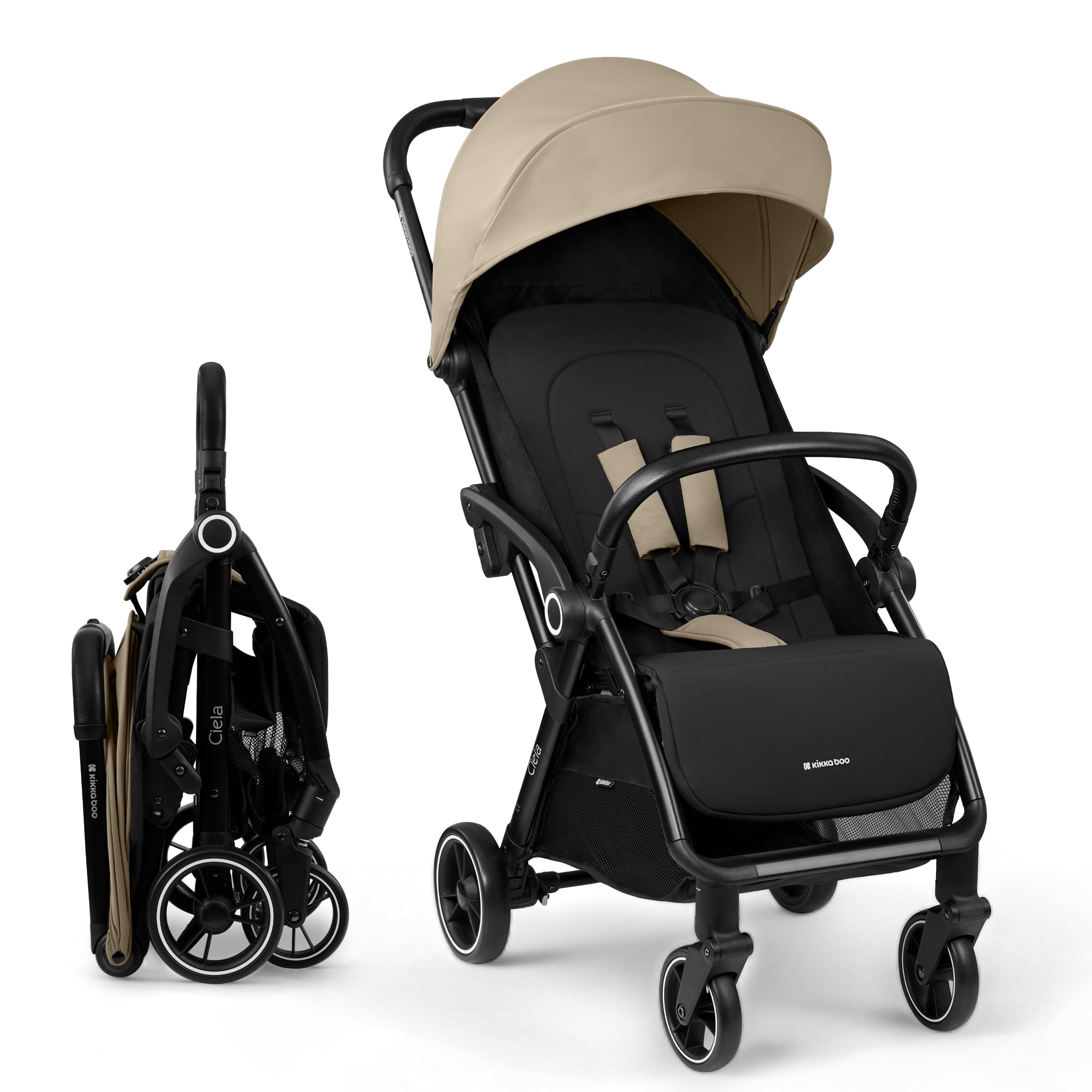 Poussette canne compacte à pliage automatique anti-stress - 8
