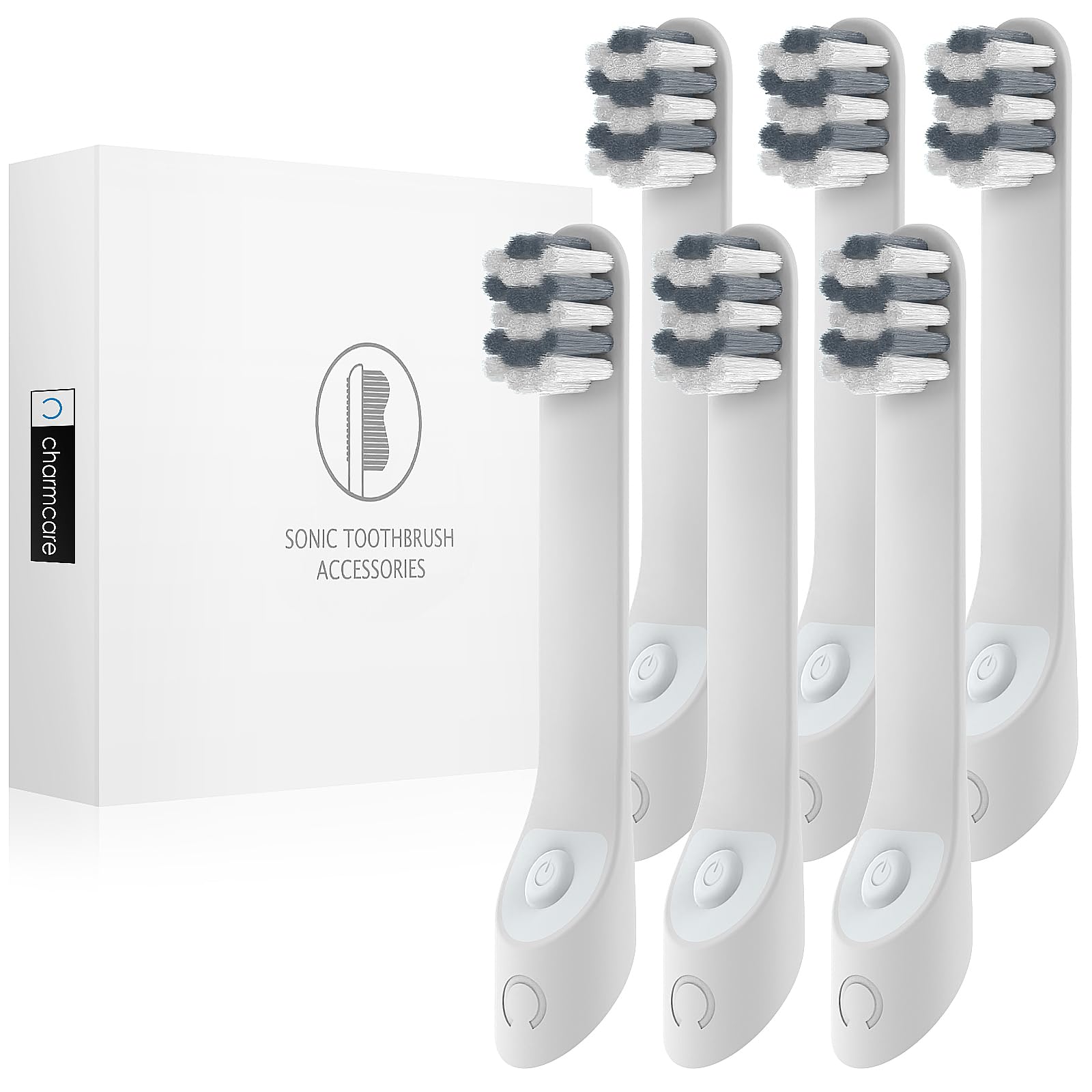 Recambio Head Kids compatible con cepillo de dientes eléctrico Quip, 6 unidades