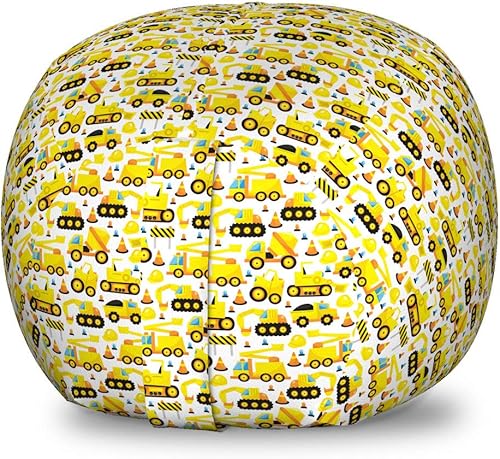 Miniatura 142 de Lunarable Silla de almacenamiento para adolescentes, coloridos patines de estilo retro, para actividades juveniles, para niñas y niños, divertido