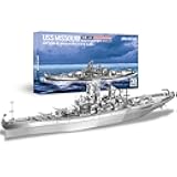 Piececool 3D Metal Puzzles for Adults, USS Missouri Battleship Metal Model Kits, DIY 3D Puzzle for Teenagers Best Dad Gifts & Home Decor