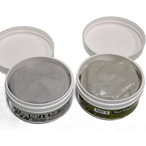 Miniatura 9 de All-Fix Kit de masilla epoxi de 12 libra - Piscina - Marina - Submarino - Estanque - Tanque - Compuesto de reparación y modelado de escultura