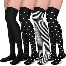 Aoliks Compression Socks for Women & Men 4 Pairs, Best Support for Nurses Running Travel