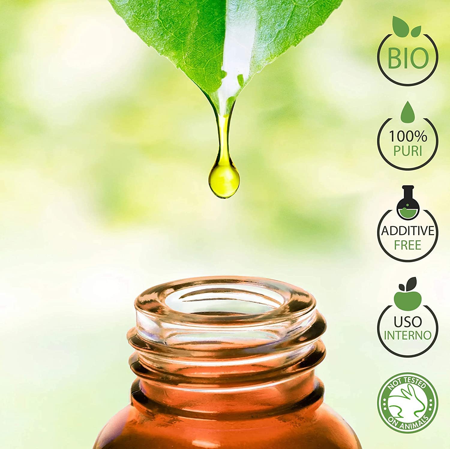 Tea tree Bio Olio essenziale 100% Puro Albero del te' 50 ml - Uso interno Terapeutico Alimentare Diffusori ambiente Aromaterapia Cosmetica - Laborbio