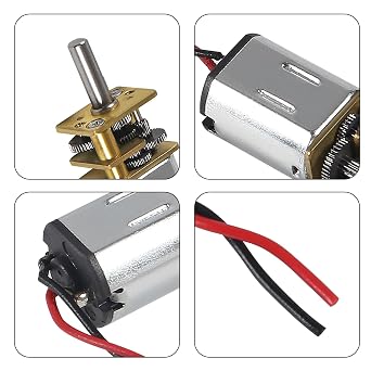 4Pcs Mini Micro N20 Gear Motor DC 3V-6V Slow Speed Full Metal Gearbox DIY Robot Car DIY Engine Toys