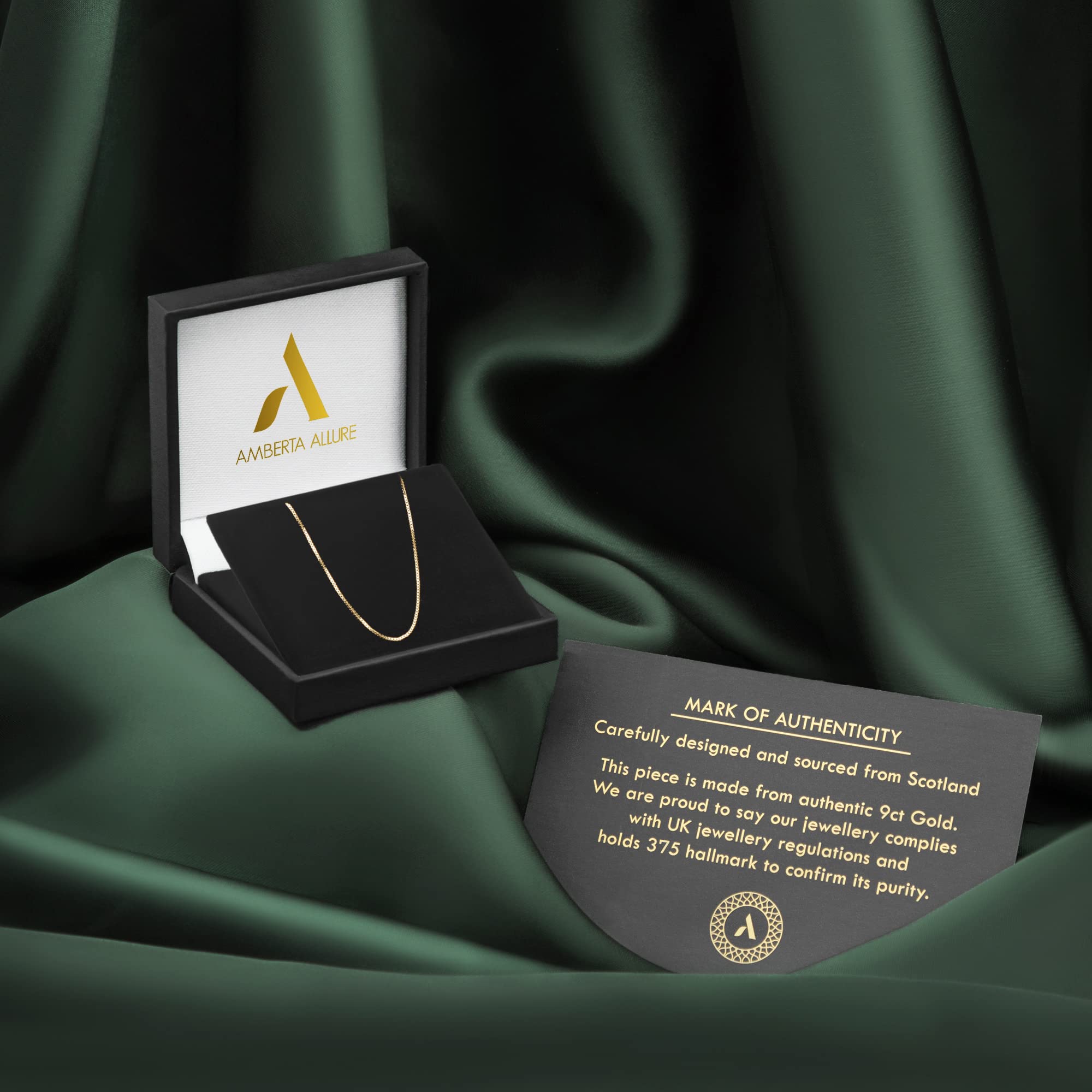 Amberta Allure - Collana da donna in oro giallo 9 carati