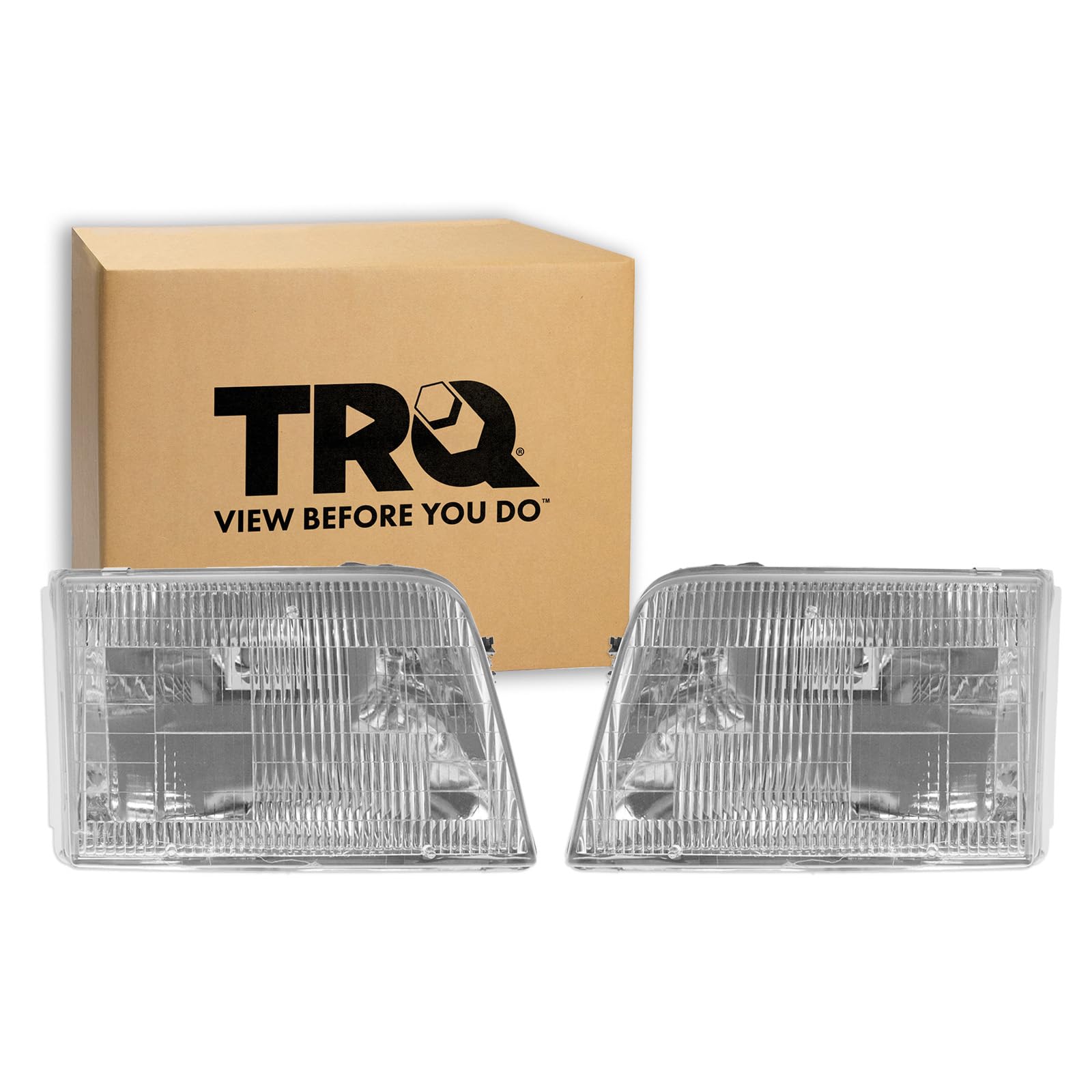 TRQ Headlight Assembly Set Driver & Passenger Side FO2502153 FO2503153 Compatible with 97-07 Ford — view 46