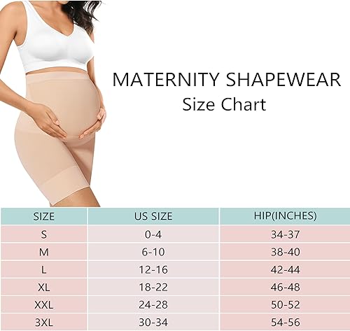 Miniatura 6 de Ropa moldeadora de maternidad de alta calidad "Baby Bump", ropa interior de embarazo de cintura alta a medio muslo que evita rozaduras, soporte