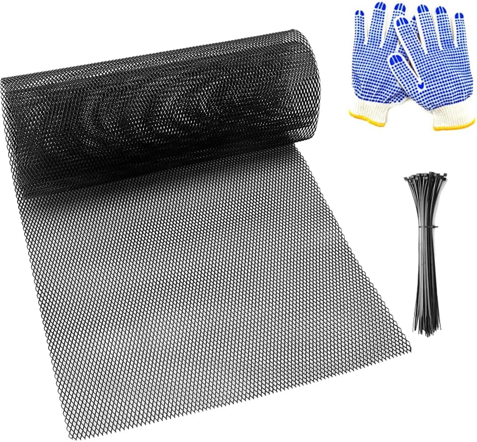 47×16 inches Black Truck Car Grill Mesh for Automotive-Aluminum Alloy Front Insert Bumper Grill Wire Mesh Rhombic Hole (3x6 mm/Rhombic Black)