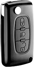 JONGO® CE0523 3-Button Key Shell Compatible with Citroën C4 Picasso, C4 Grand Picasso (2007-2013), C5 (2008-2011) | CR1620 Battery Included | Car Remote Control Case