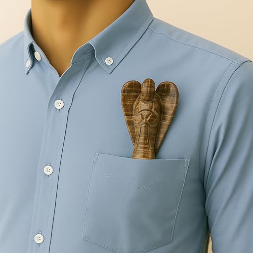 Miniatura 63 de Estatua de ángel de angelita de 2 pulgadas, hermosa piedra preciosa de ángel de la guarda, ángel de cristal natural, tallados a mano para promover