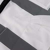 Vista 7 de TOPTIE Chaleco de seguridad blanco, chaleco de comando de incidentes con 5 bolsillos y tiras reflectantes de alta visibilidad de 2 pulgadas