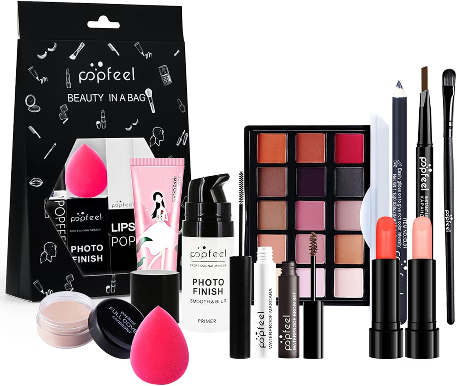 CkFyahp Makeup Set AllinOne Kit, Professional Makeup Starter Set