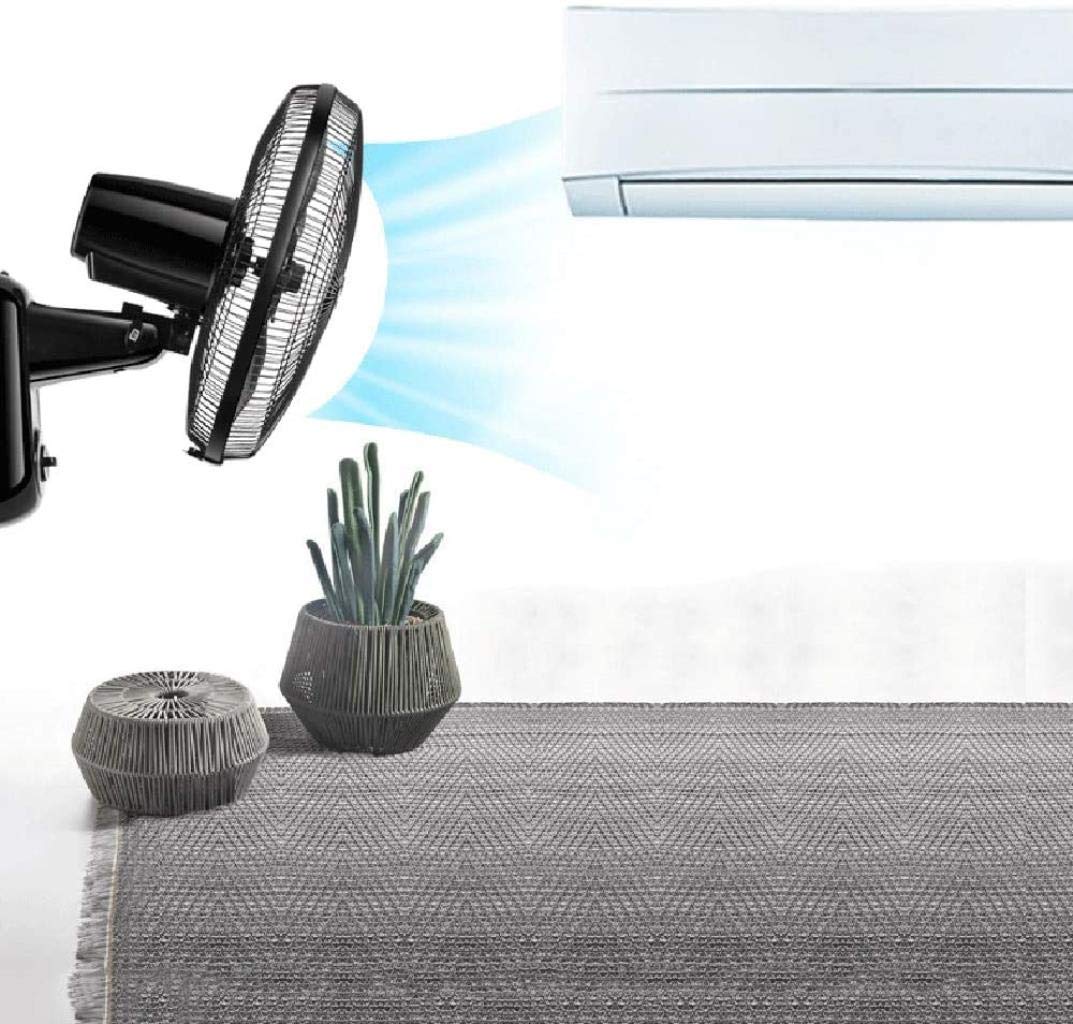 Ventilador Industrial de Pared con inclinación Ajustable, 16 Pulgadas, Giro de 90°, con Control Remoto y Cable, de bajo Consumo y silencioso, Ideal para oficinas, Industria y hogar.