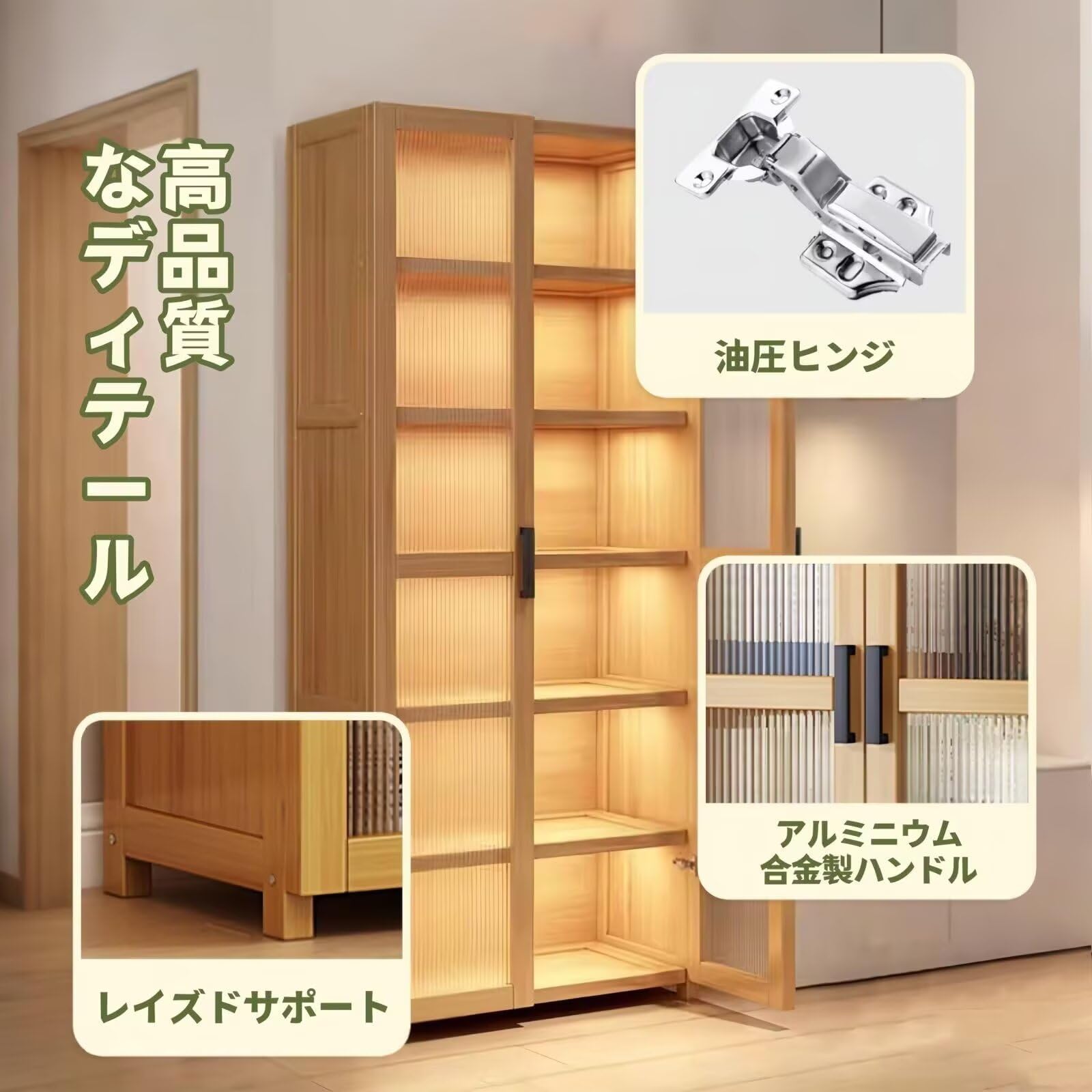 Amazon｜TUIYIDUO 本棚 ブックシェルフ 6段 大容量 長さ60cm×幅31cm×高