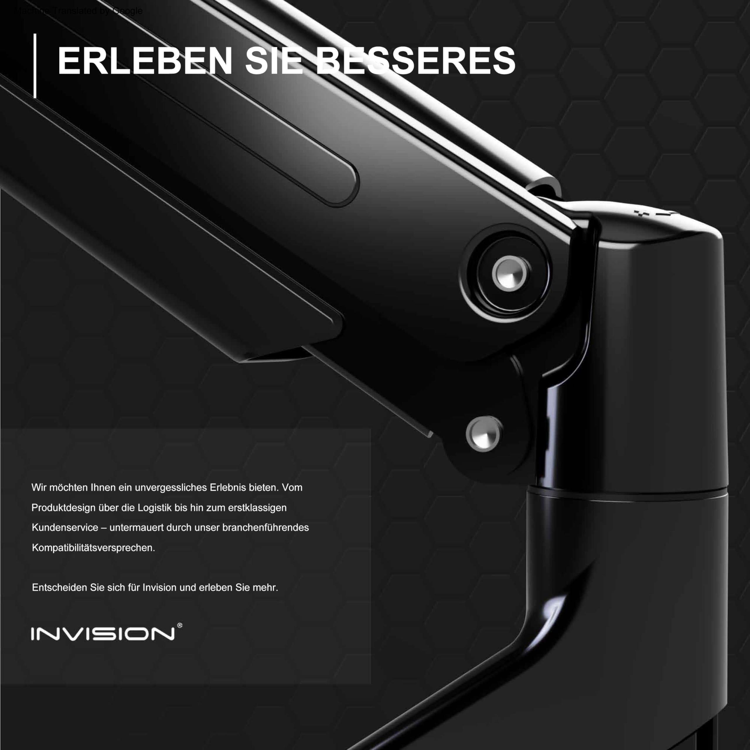 Invision Monitorarm Halterung fur Monitore von 24"-40" VESA 75/100mm ergonomisch höhenverstellbare Schreibtischklemme 2-15 kg (MX450)