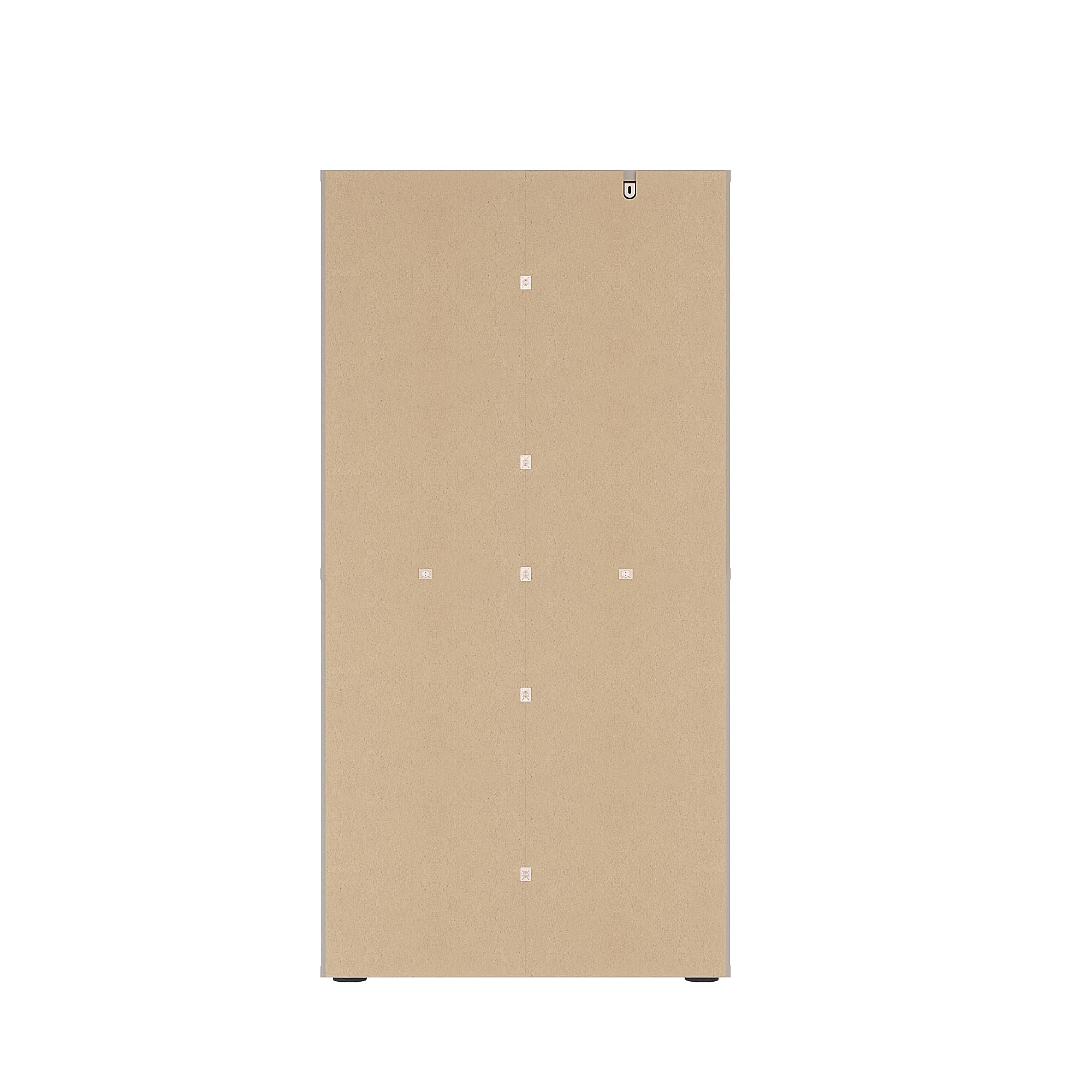 KOMTO Bücherregal Kaschmir – Würfelregal mit 4 Türen und 8 Fächern, Bücherschrank, Aufbewahrungsregal, Raumteiler Regal für Büro, Schlafzimmer und Wohnzimmer | Shelf8 60 x 30 x 122
