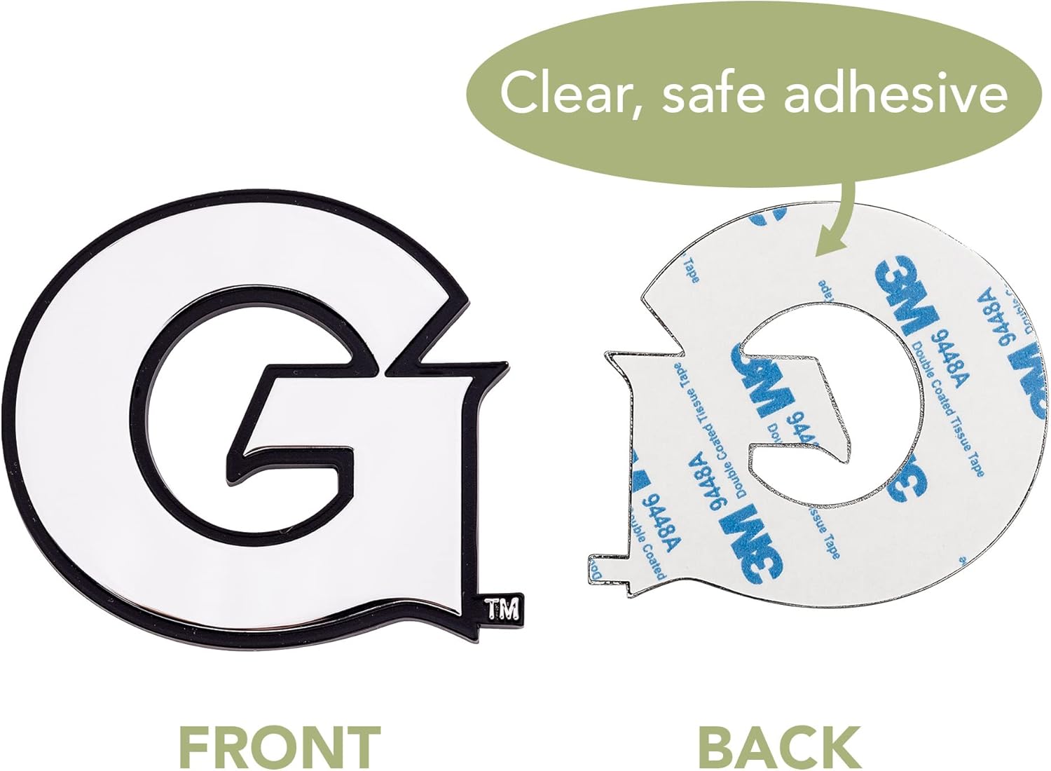 Desert Cactus Georgetown University Metal 3D Auto Car Emblem Sticker Chrome Hoyas GU Premium Truck Vehicle Emblems
