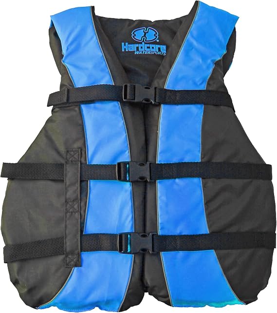 Hardcore Life Jacket 2 Pack Paddle Vest for Adults; Coast Guard Approved Type III PFD Life Vest Flotation Device; Jet ski, Wakeboard, Kayak; Ideal Extra Pontoon Boat Life Jacket