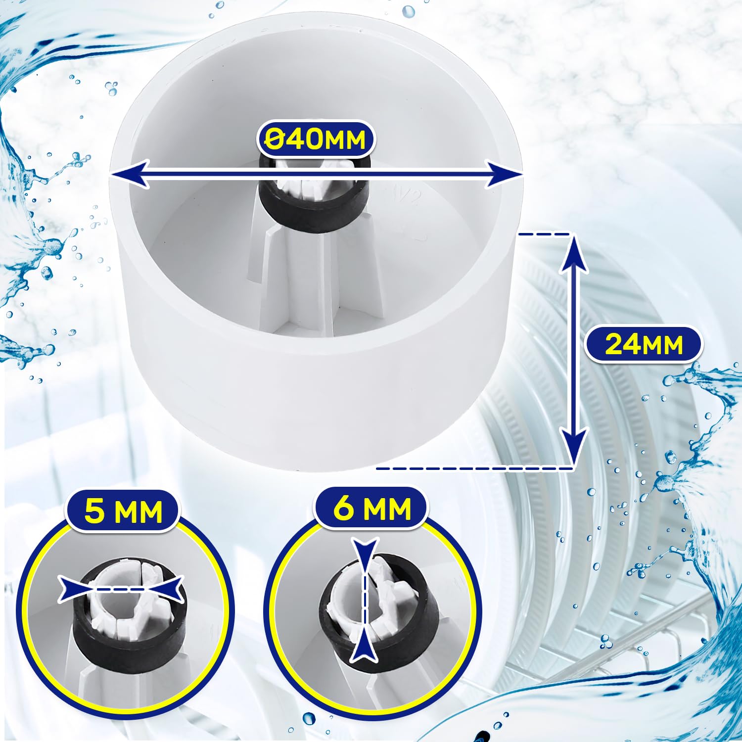 Manopola Programmatore Bianca C00075719 Per Lavastoviglie Indesit | Leroy Merlin - Foto 2