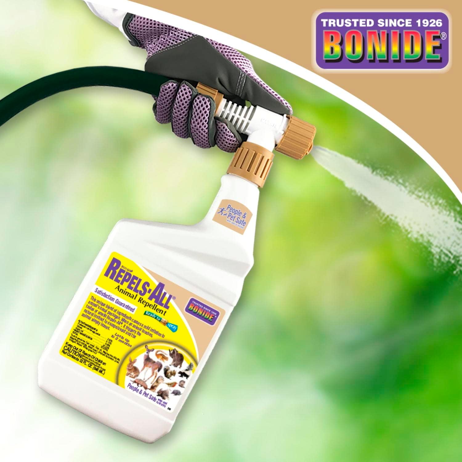 Bonide Repels-All Animal Repellent, 32 oz Ready-to-Spray Outdoor Pest Garden Deer & Rabbit Control, People & Pet Safe - Image 7