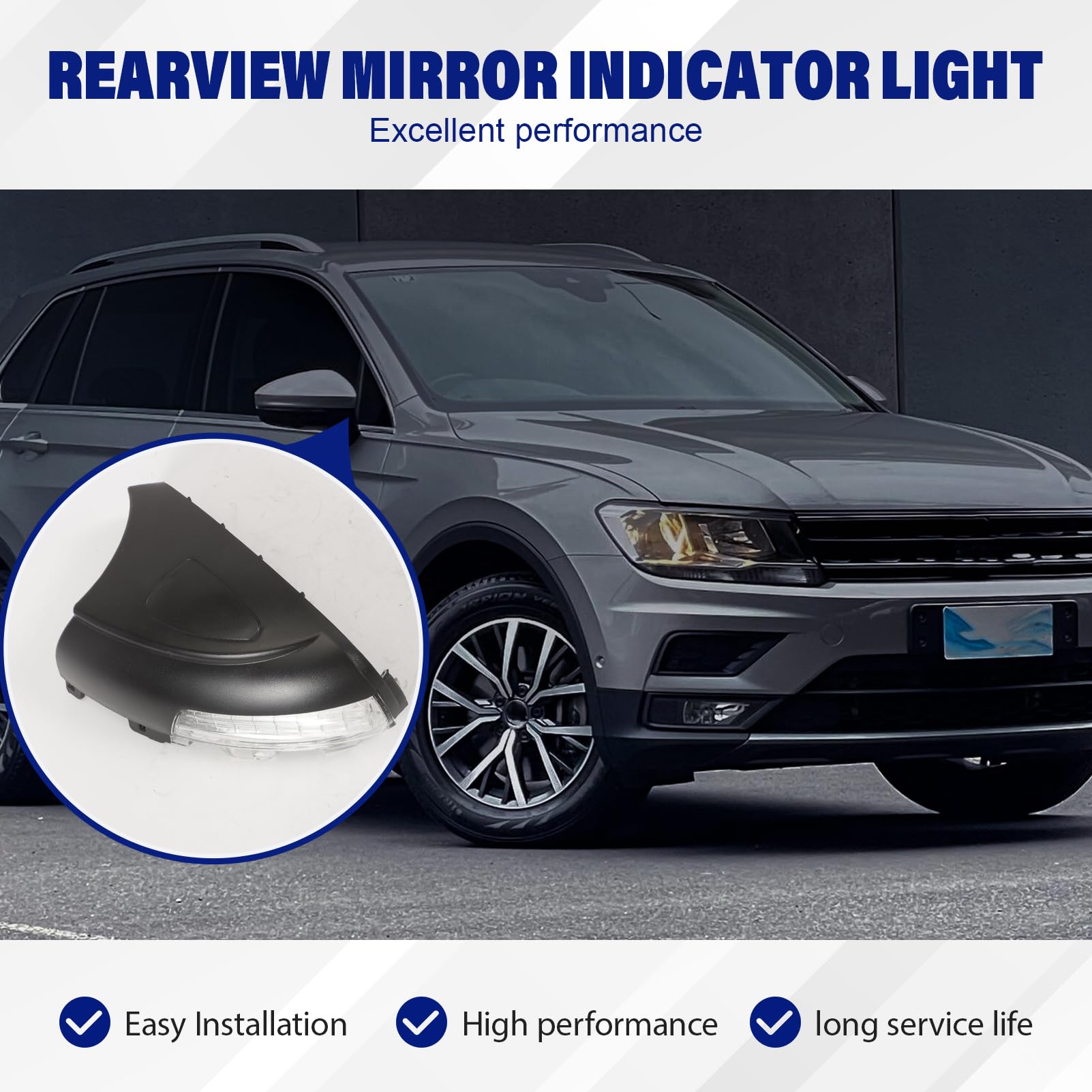Indicatori di direzione per Alha-mbra (710) Sha-ran (7N) Tiguan (5N) 5N0949102 5N0949102B 5N0949102D per lampeggia ripetitore specchietto laterale per (destro-lato passeggero)