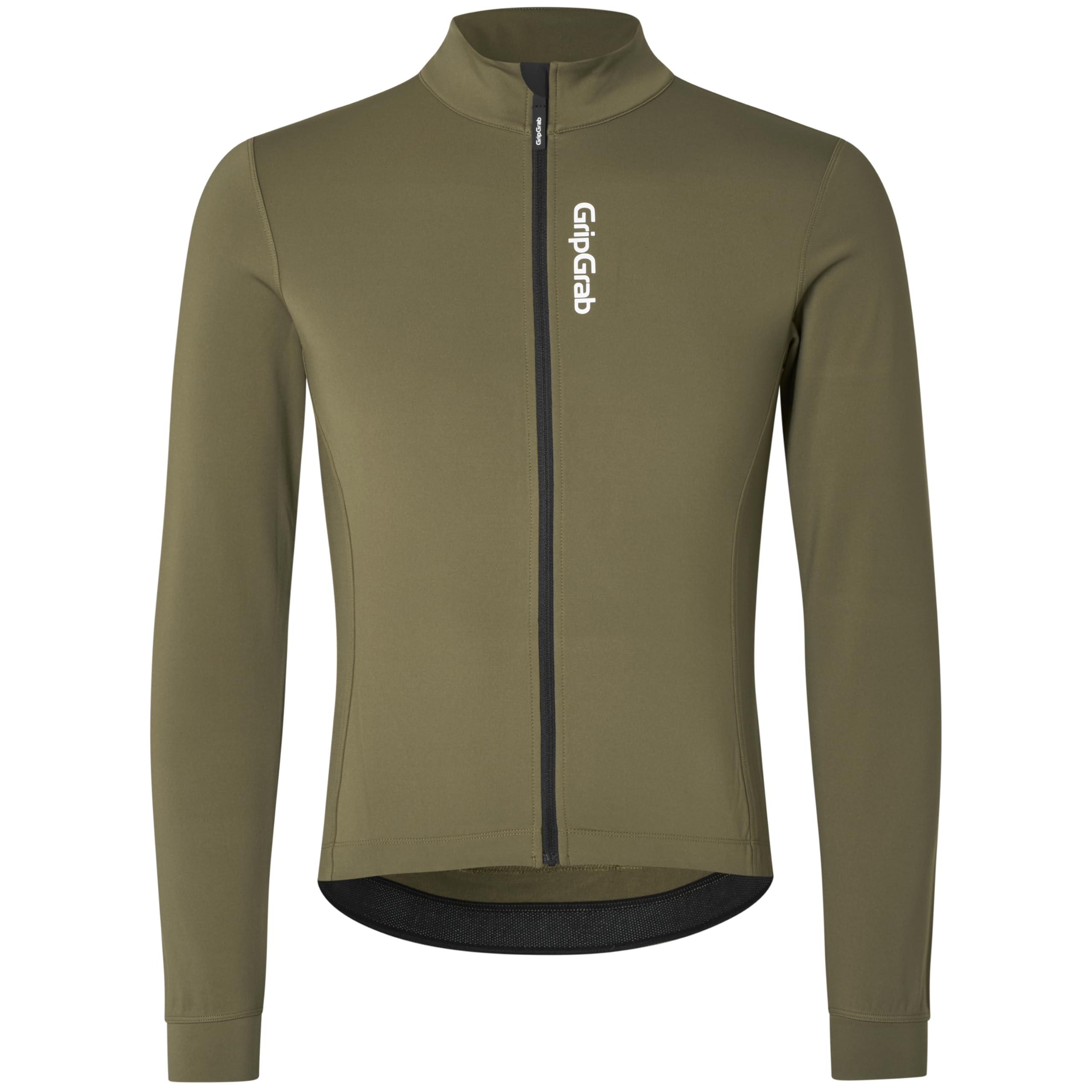 GripGrab Ride Herren Langarm Rennrad Trikot - Thermo Radtrikot Gravel Bike | Atmungsaktives Thermo-Fleece Jersey mit weicher Innenseite, 3 Rückentaschen und YKK-Reißverschluss für MTB, Gravel & Rennrad