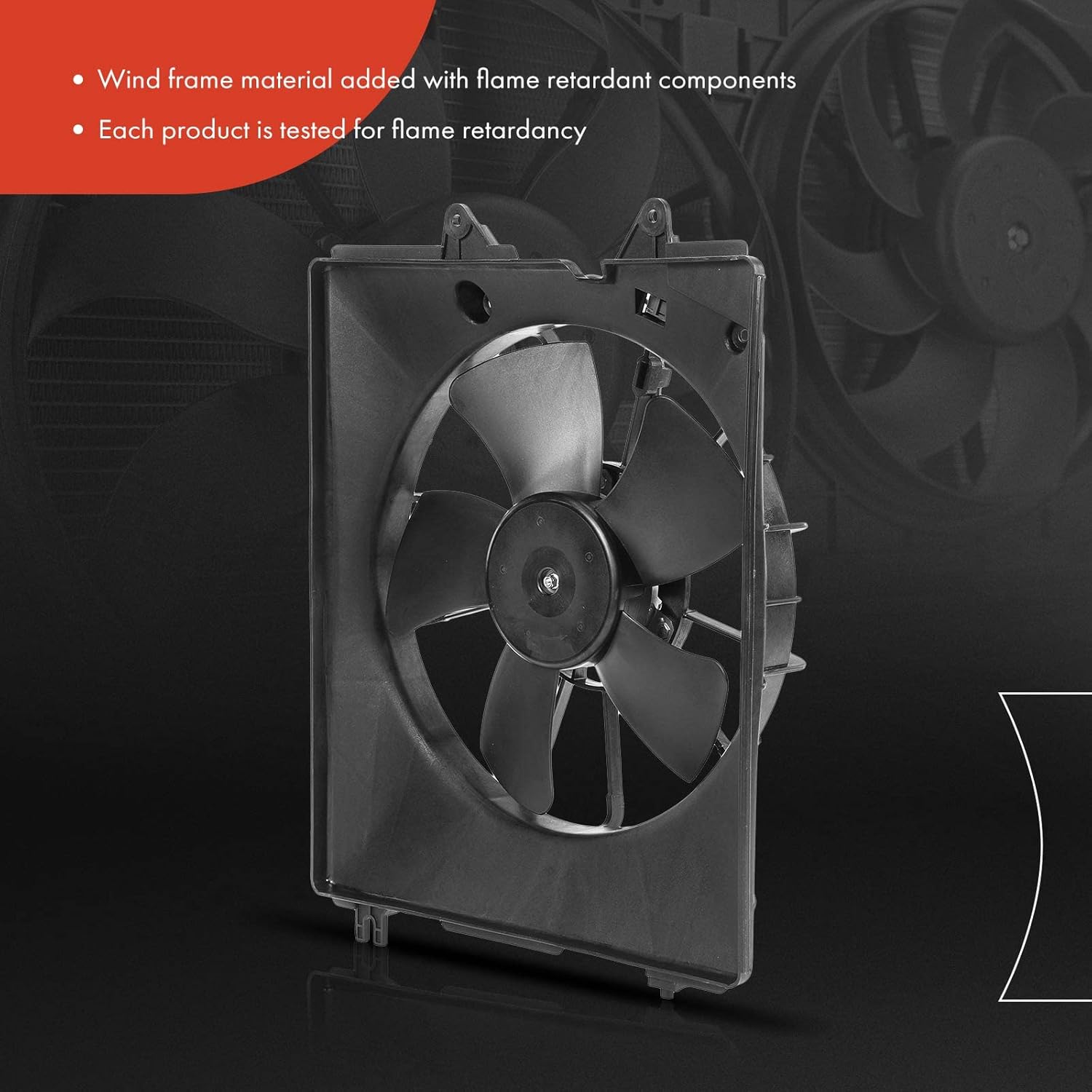 A-Premium Engine Radiator Cooling Fan Assembly Compatible with Select Honda Models - Odyssey 2005-2010 - Replace# 19015RGLA01, 19020RGLA01