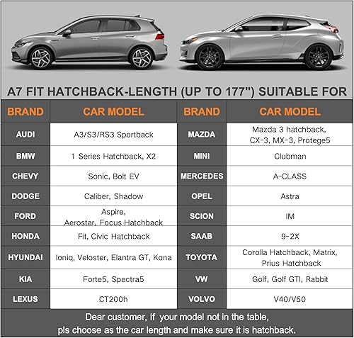 Miniatura 5 de Kayme - Cubierta impermeable resistente de 7 capas pautomóvil apta ptodo clima, protección pexteriores contra lluvia, rayos UV, ccremallera, ajuste