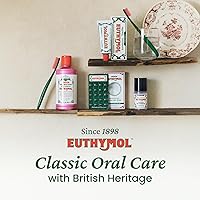 Vista 7 de EUTHYMOL Pasta de dientes rosa original (3.7 onzas líquidas x 3, paquete de 3) – Pasta de dientes sin flúor para dientes sensibles y encías. Mal