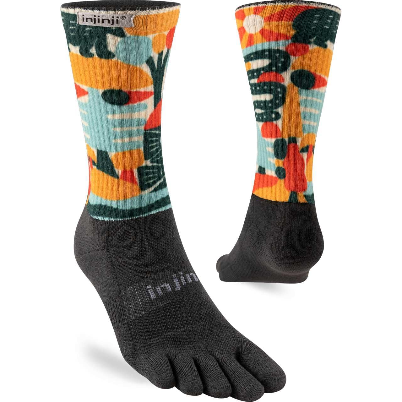 Injinji Trail Midweight Crew Artist Designed Foothill M, multicoloured, M