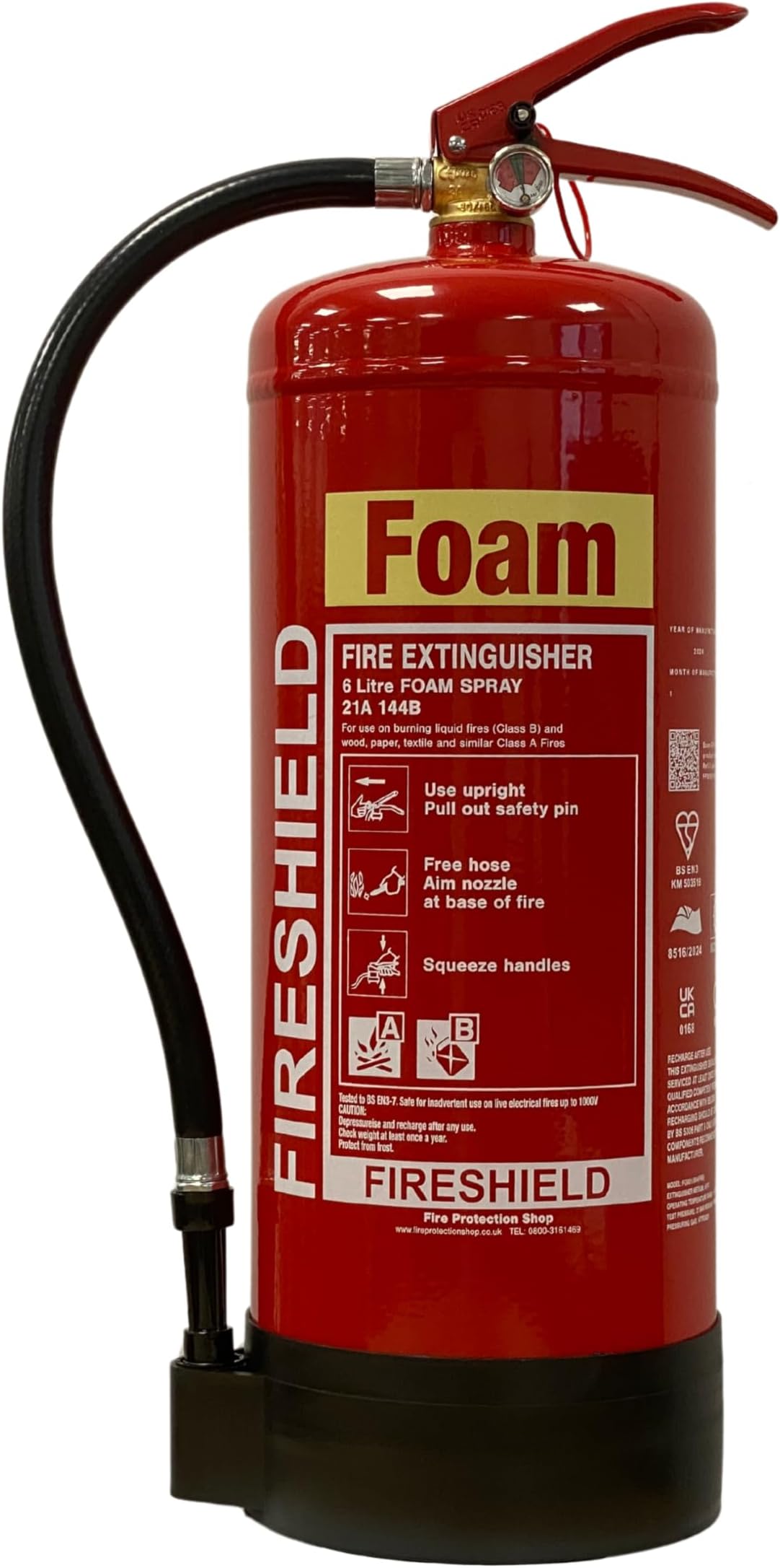 6ltr AFFF Foam Fire Extinguisher FireShield