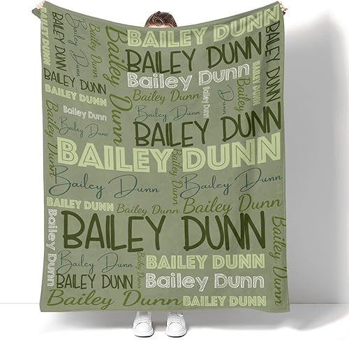 Miniatura 83 de Dr.TOUGH Mantas personalizadas para niños y adultos, manta personalizada con nombre para niños, manta con monograma con nombres personalizados