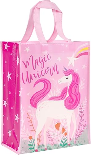 Miniatura 17 de Loveinside Bolsas de regalo medianas recicladas con asas, bolsa de regalo reutilizable para fiestas de cumpleaños para niños, bolsa de compras -