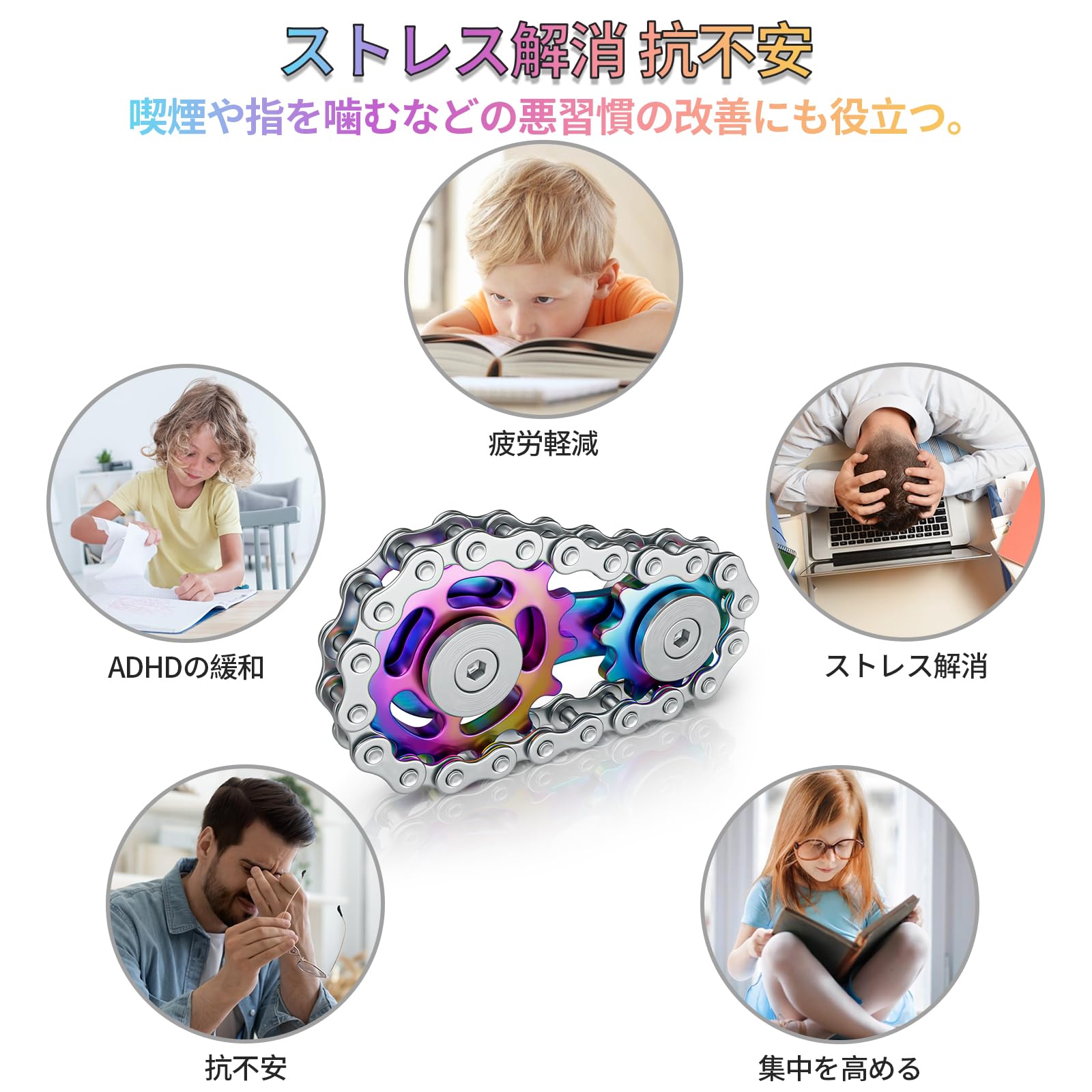 Amazon | VOFOLEN フィジェットトイ ストレス解消 グッズ ハンド