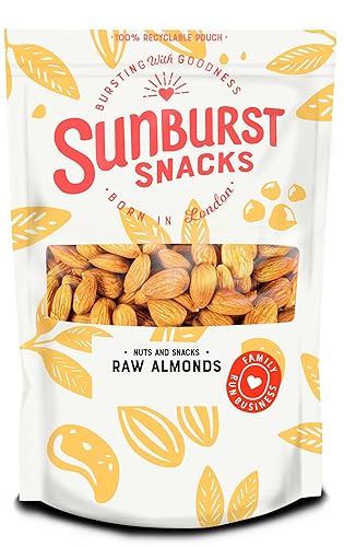 Sunburst Snacks Raw Almonds Californian, Premium Nonpareil Extra Grade, Whole