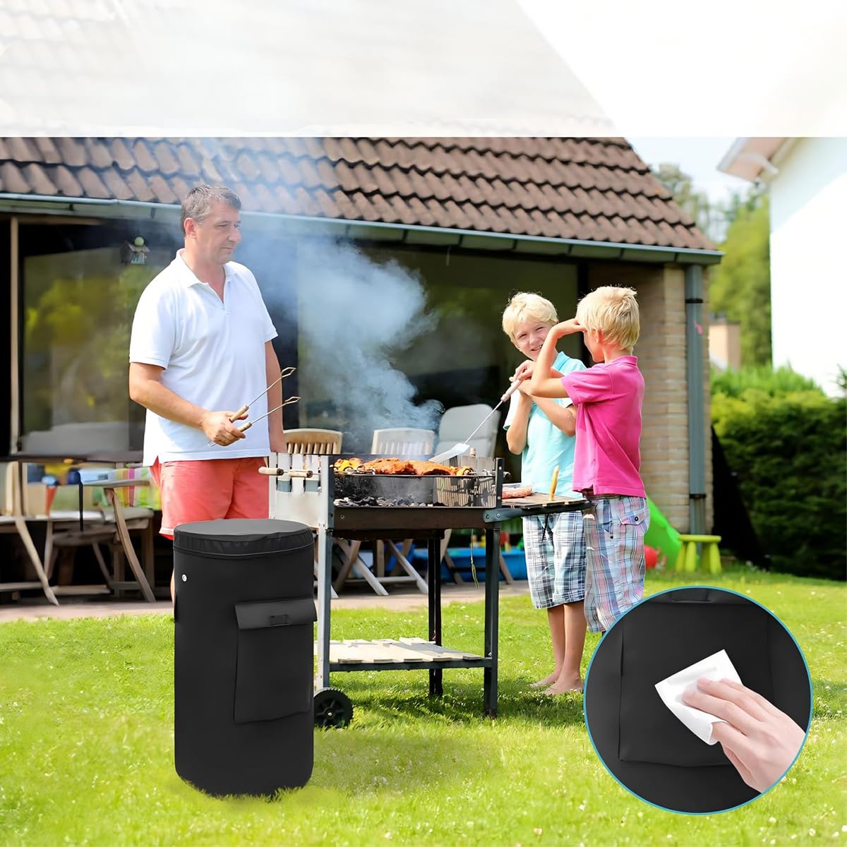 Copertura Per Bombola Del Gas Da 11 Kg, Copertura Protettiva Per Bombole Del Gas Oxford 600D, Impermeabile, Antivento E Anti-UV (33x66 Cm)