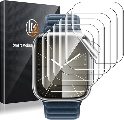 LK 6 unidades Protector de pantalla compatible con Apple Watch Series 6SE54 40 milímetros (modelo no. LK-40MM-1) Material japonés Max Cobertura,