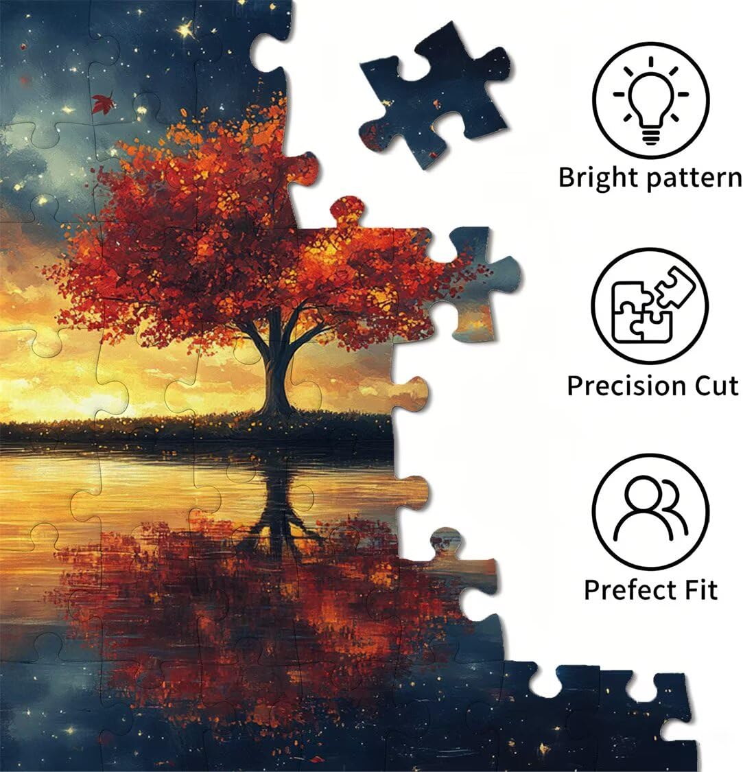 Puzzle dla dorosłych 6000, drzewo krajobrazowe, 179 x 105 cm, n-332