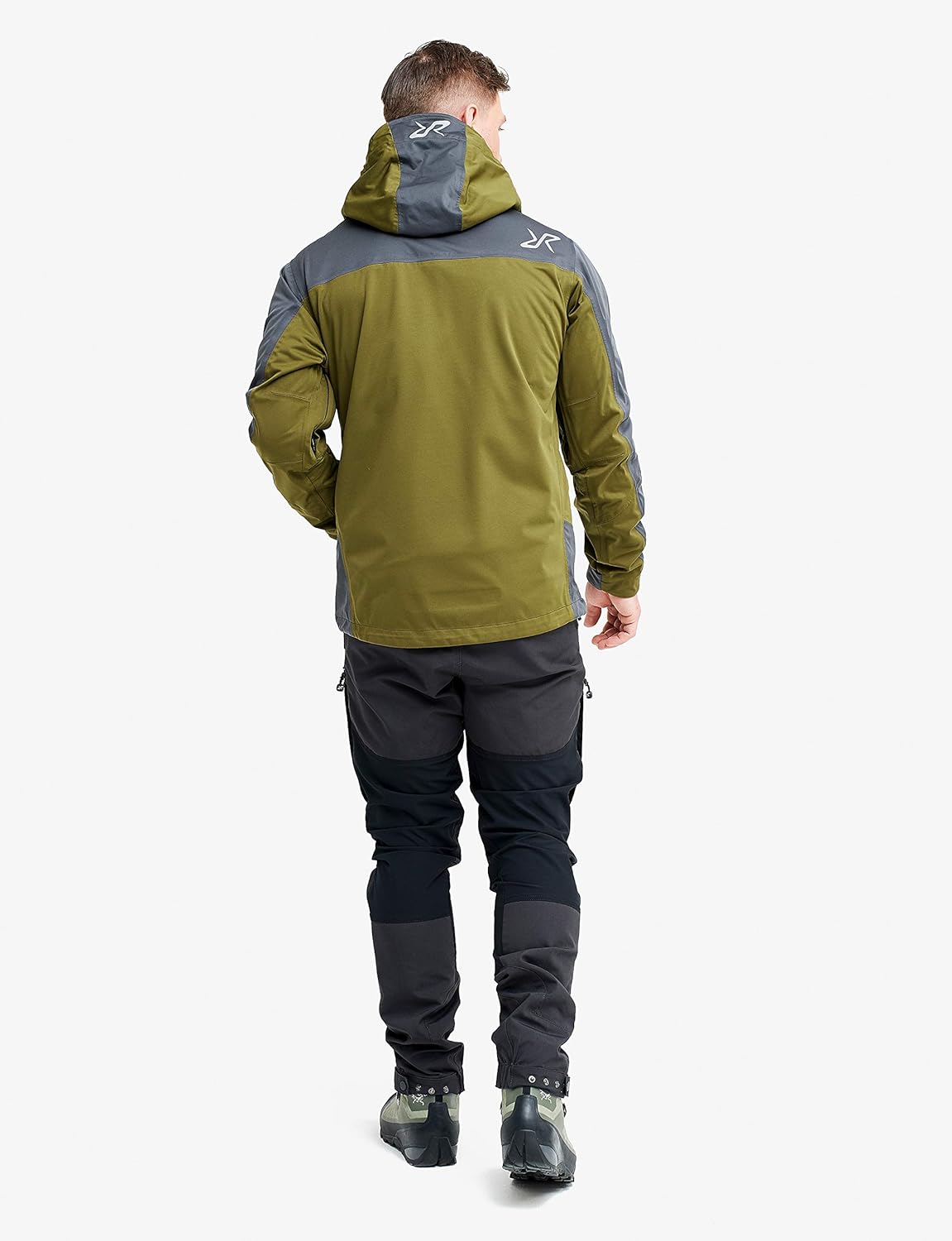 Miniatura 3 de RevolutionRace Chaqueta Silence Proshell para hombre chaqueta impermeable Softshell con cremalleras de ventilación