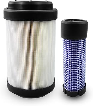 2Pcs Engine Filter Fit for John Deere 1023E 1025R 2025R 2026R Tractor, Primary Secondary Filter Replace LVU34503 LVU34504