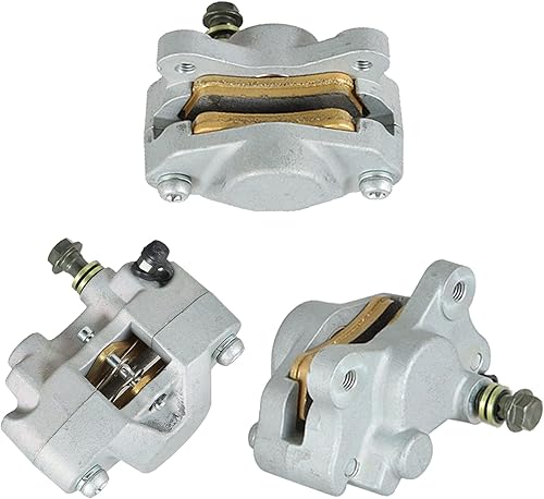 Pinzas de freno delanteras y traseras con pastillas de repuesto para Arctic Cat 250 375 400 300 454 500 0402-010 0402-011